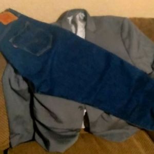 Express coat and Levi's Jean's combo